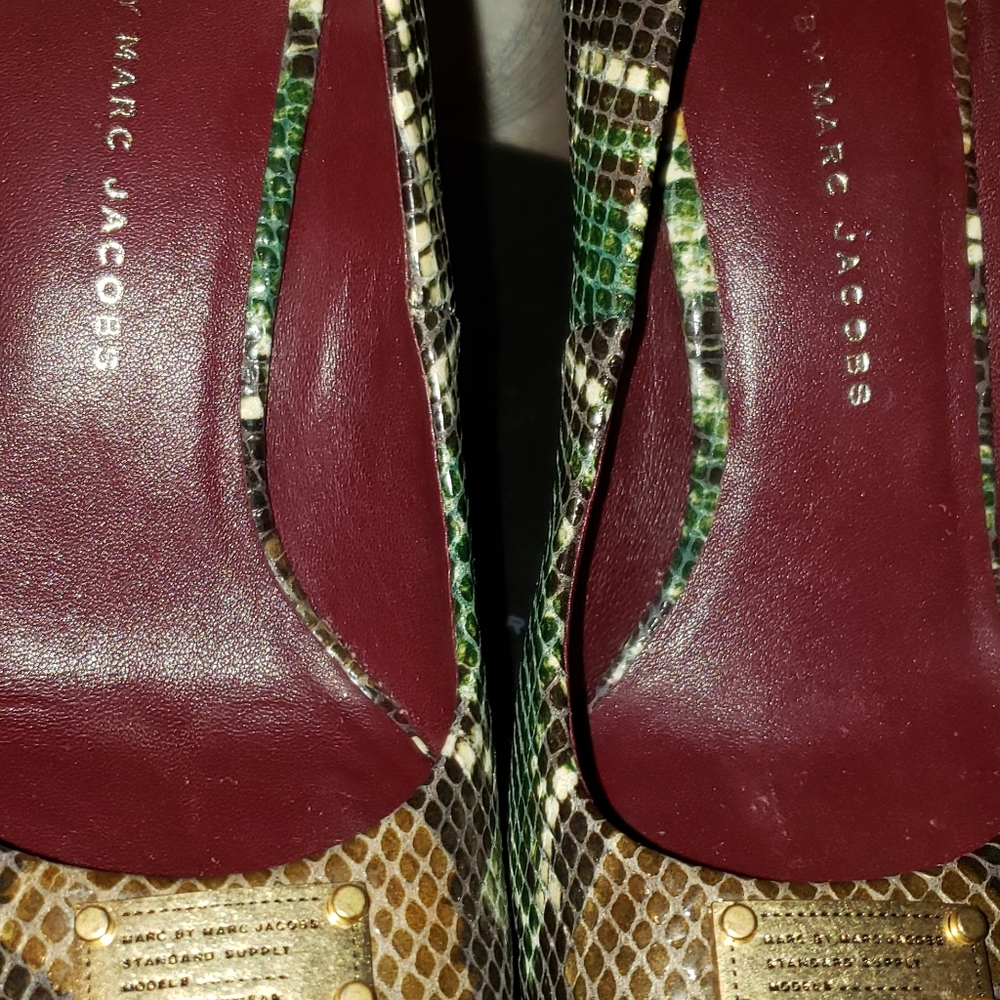 Marc By Marc Jacobs Suede/Python Print Pumps - image 8